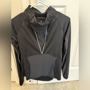 Athleta Black Quarter-Zip Utility Pullover Jacket